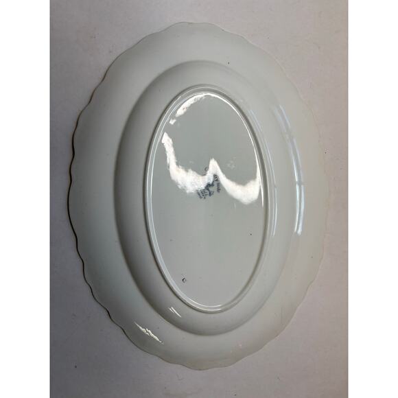 Vintage Serving Platter Country Side Gray Old Hall Street in Potterne 9x12" - Picture 5 of 8